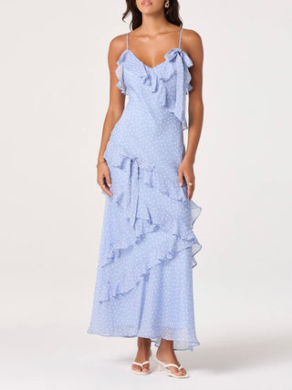 ASTR The Label Amiya Chiffon Maxi Dress