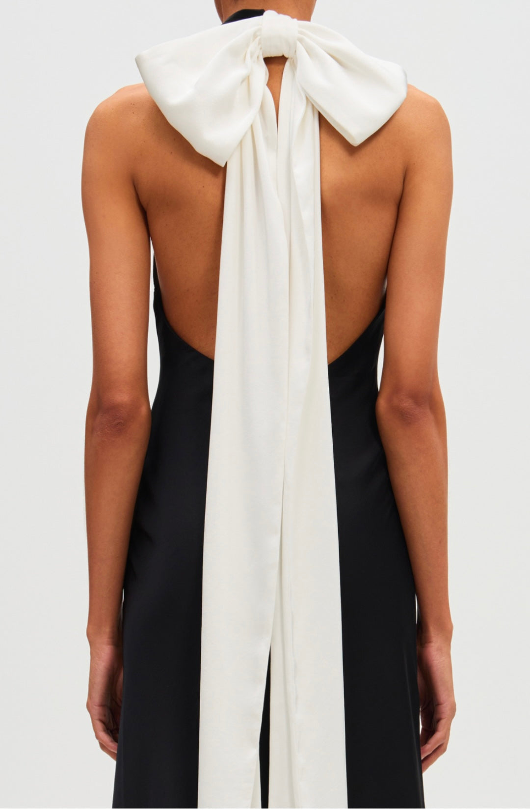 misha halter bow maxi dress MISHA Evianna Dress