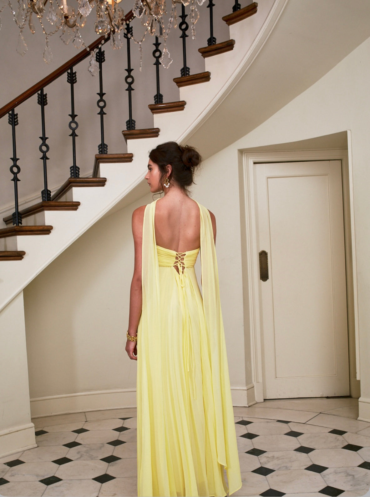 Delfi Collective Daphne Dress in Yellow TrenLend Delfi Collective Daphne Dress in Yellow TrenLend