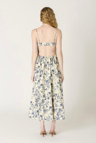 Nia Destene Midi in Navy Floral
