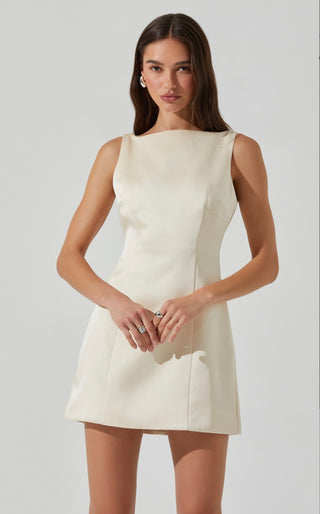 astr the label white dress ASTR The Label Alisanne Mini Dress – TrenLend