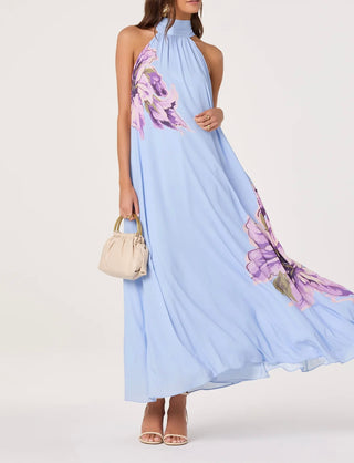 ASTR The Label Nesta Halter Maxi Dress