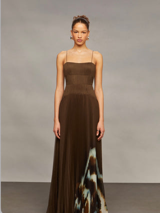 Amur Sue Pleated Gown