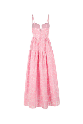 Maison Armory Windsor Maxi in Sugared Pink Jacquard