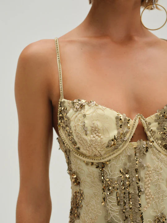 For Love and Lemons Opal Mini in Gold TrenLend For Love and Lemons Opal Mini in Gold TrenLend
