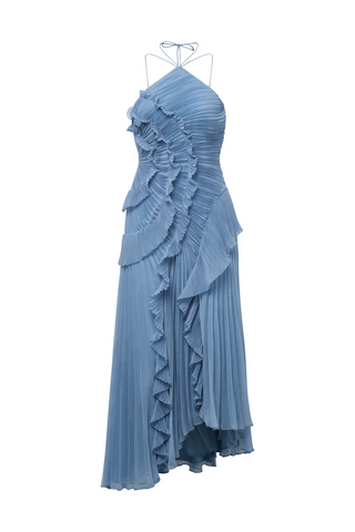 Amur Lorelie Halter Gown in Tropical Dust