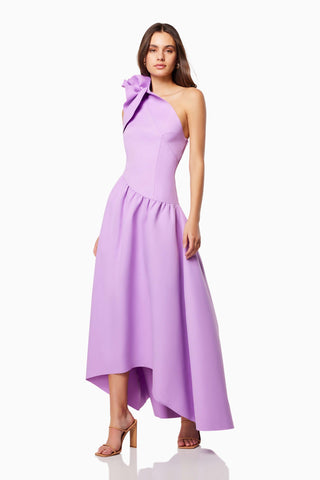 Woman in the purple Elliatt Sirena Dress