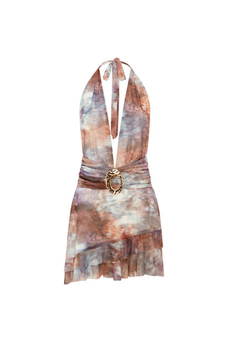 Runaway The Label Kiata Plunge V-Neck Mini