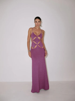 Delfi Collective Gaia Dress In Magenta