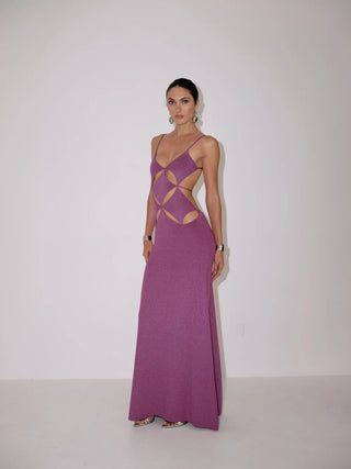 Delfi Collective Gaia Dress In Magenta