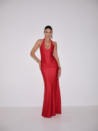 Delfi Collective Soraya Dress in Ruby