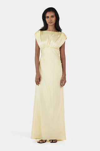 Hansen & Gretel Meredith Silk Dress in Butter