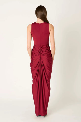 Nia Moors Dress in Cabernet