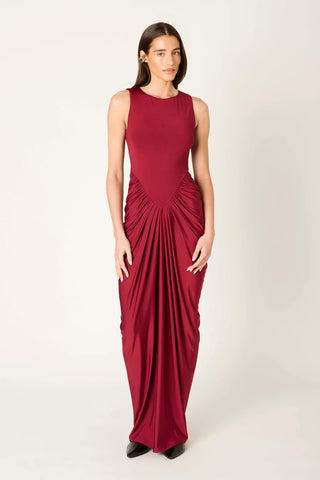 Nia Moors Dress in Cabernet