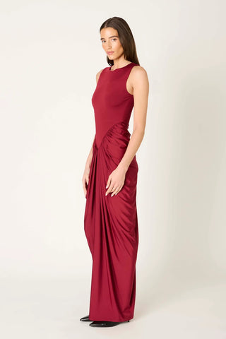 Nia Moors Dress in Cabernet