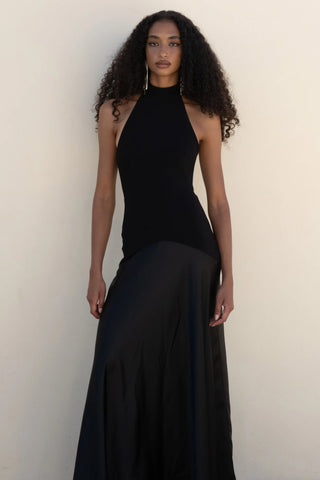 Nookie Alice High Neck Maxi in Black