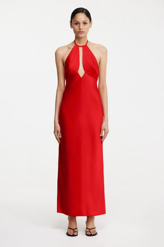 Significant Other Becca Halter Dress in Chilli