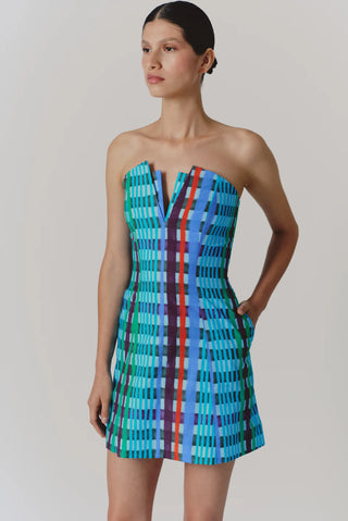 De Loreta Coraza Dress in Astro Print