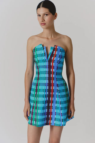 De Loreta Coraza Dress in Astro Print