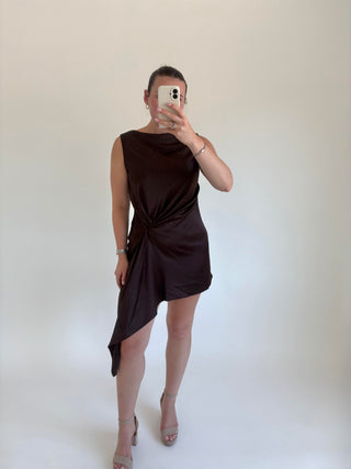 Significant Other Alyssa Mini Dress in Brown