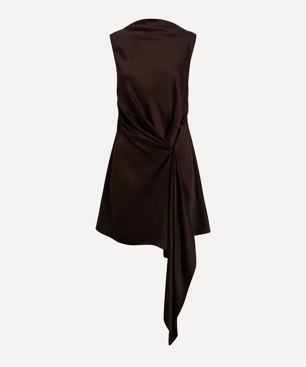 significant other alyssa draped satin mini dress Significant Other Exclusive Alyssa Mini by Significant Other