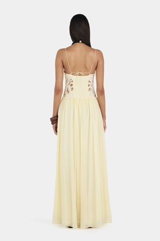 Hansen & Gretel Stephanie Maxi Dress in Butter
