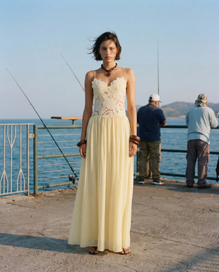 Hansen & Gretel Stephanie Maxi Dress in Butter