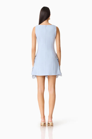 Elliatt Skye Embellished Mini Dress in Blue
