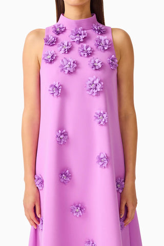 Elliatt Solenne Halter Maxi Dress in Purple