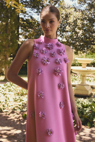Elliatt Solenne Halter Maxi Dress in Purple