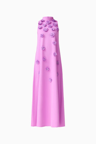 Elliatt Solenne Halter Maxi Dress in Purple