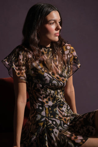 Amur Evelyn Layered Mini Dress
