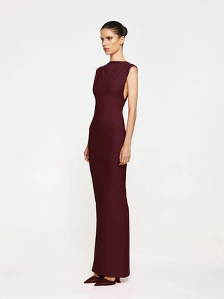 Effie Kats Audrey Gown in Wine