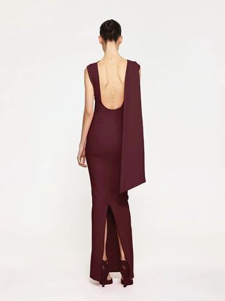 Effie Kats Audrey Gown in Wine