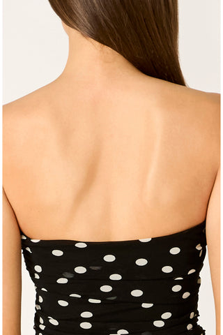Nia Beverly Dress in Black/Ivory