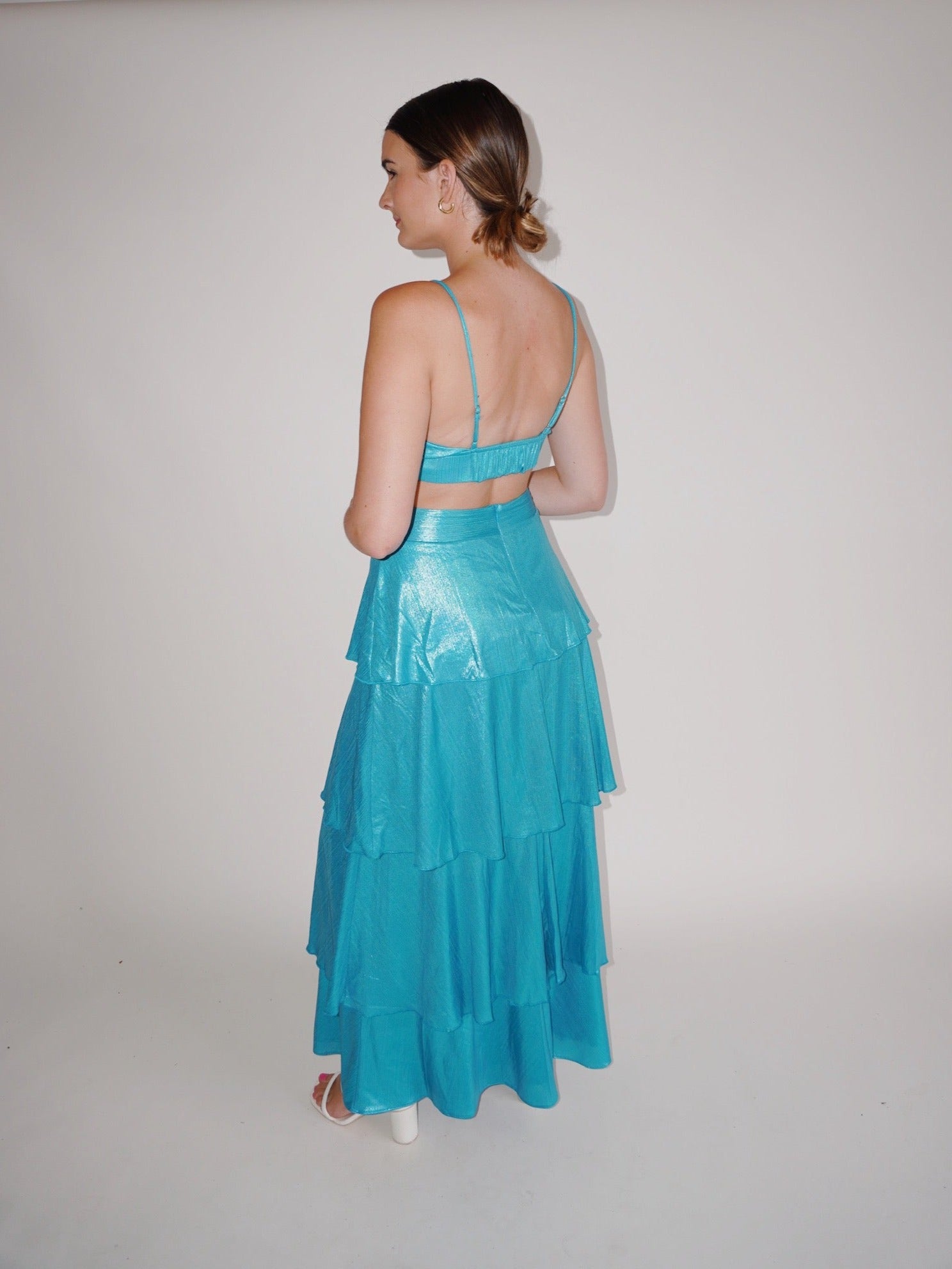 Line & Dot Prism Cutout Dress – TrenLend