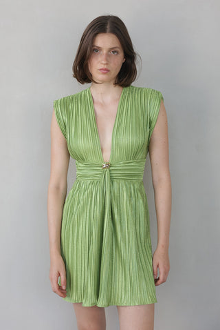 Sabina Musayev Darrelle Dress in Olive Green