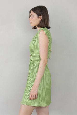 Sabina Musayev Darrelle Dress in Olive Green
