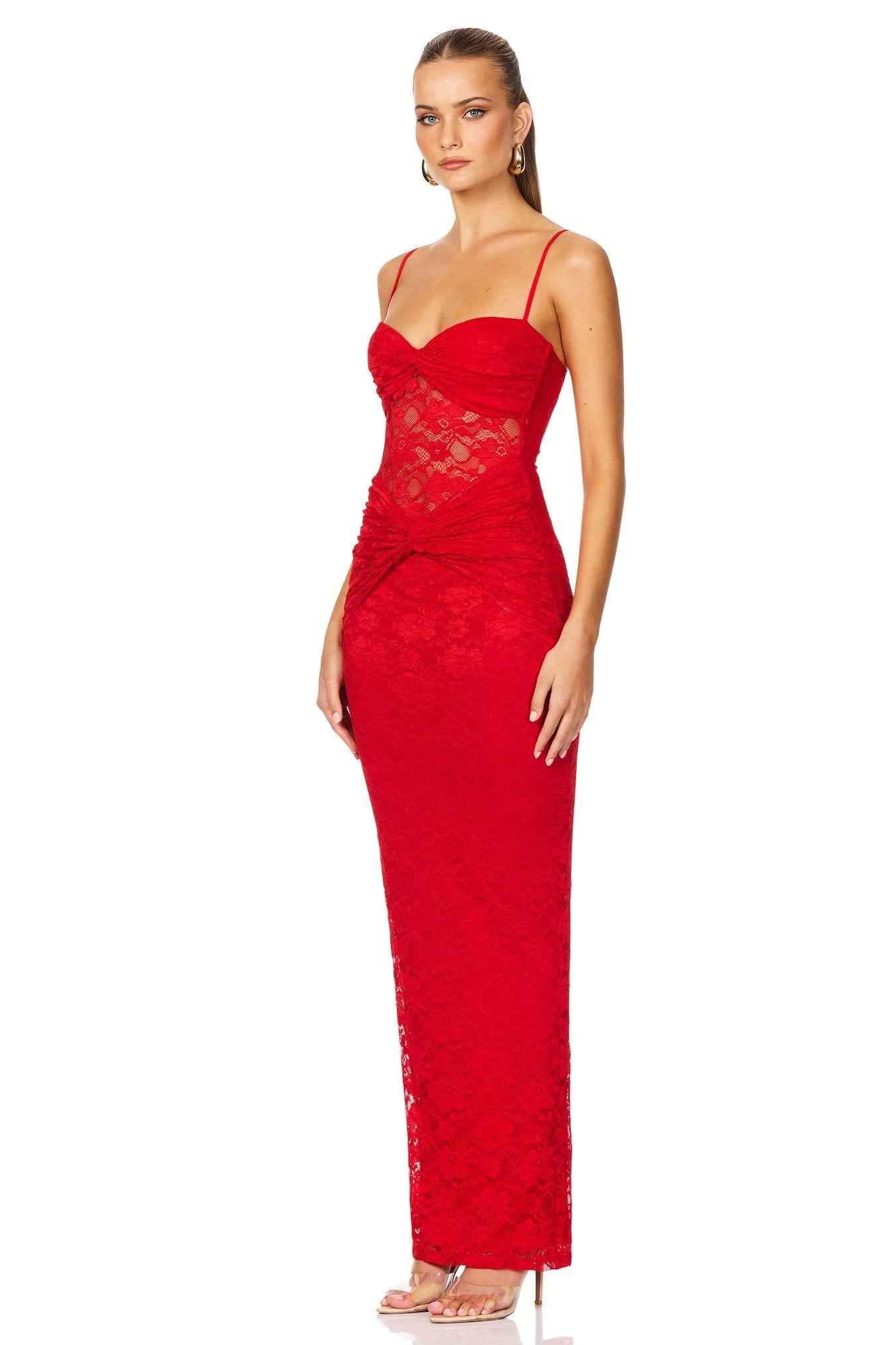Nookie Lene Lace Maxi in Red TrenLend Nookie Lene Lace Maxi in Red TrenLend