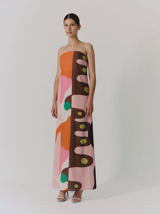 De Loreta Aloe Dress in Teko