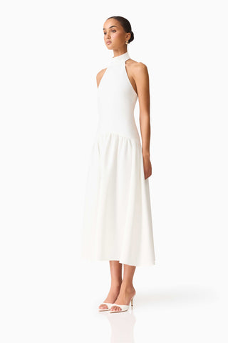 Elliatt Nolana Halter Dress in White