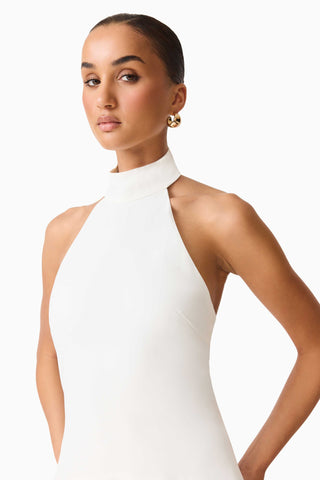 Elliatt Nolana Halter Dress in White