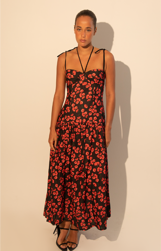 Kleid Aisha Dress in Poppy Black