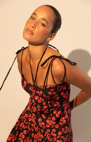 Kleid Aisha Dress in Poppy Black