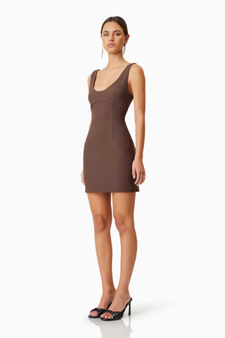 Elliatt Nola Party Dress in Brown