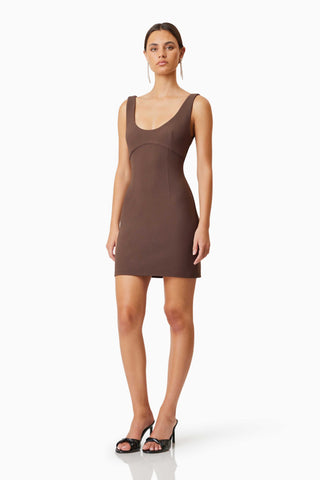 Elliatt Nola Party Dress in Brown