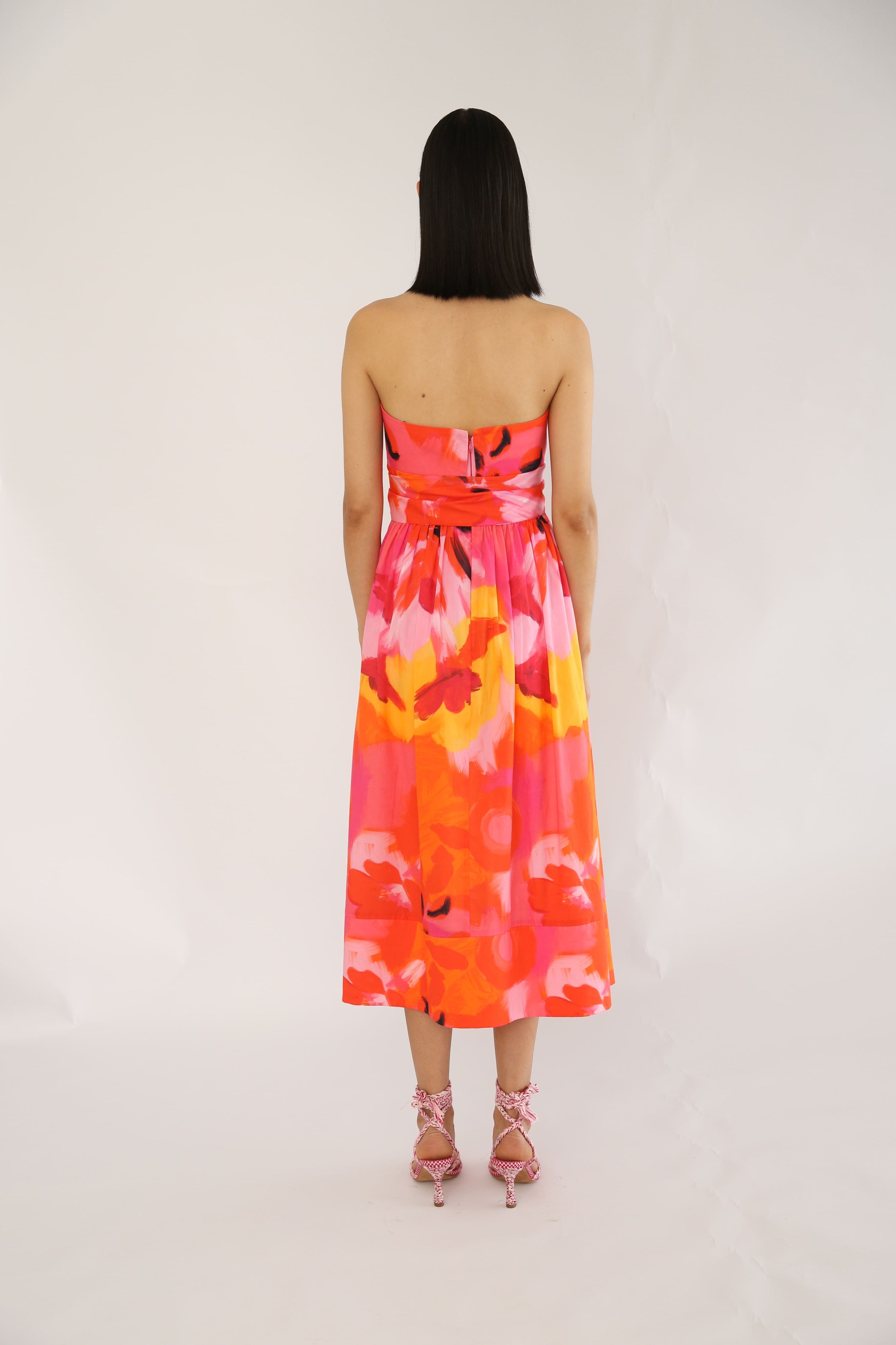 loreta red dress Melodi Dress, Nory Pink