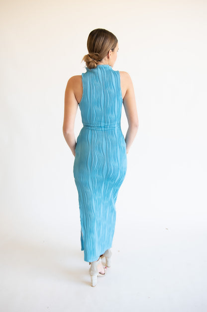 Charcoal Clothing Blue Maxi Dress