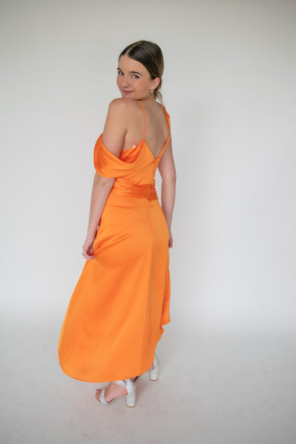Jonathon Simkhai Asymetric Orange Maxi